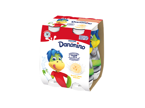 Данонино йогурт питьевой банановый, 4X100г