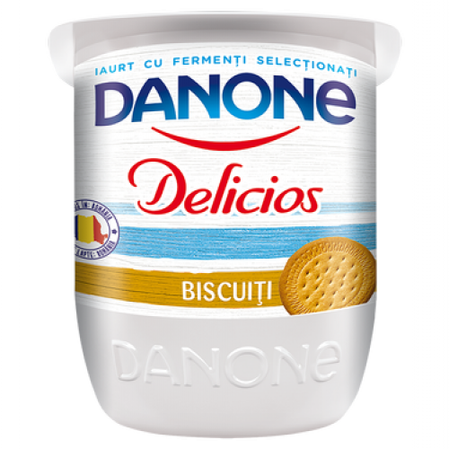 Йогурт Данон деличос с печеньем, 125г