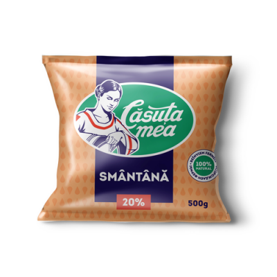 Сметана Căsuța Mea 20% 500г
