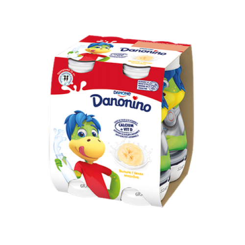 Данонино йогурт питьевой банановый, 4X100г