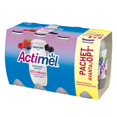 Актимель Йогурт Питьевой Лесные Ягоды, 8*100г ПРОМО