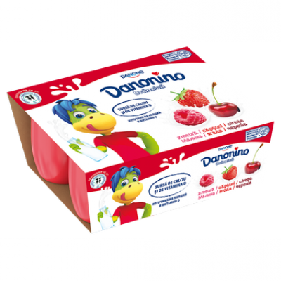 Данонино творожок клубника-черешня-малина, 6х50г