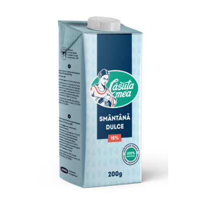Сливки Căsuța mea 15% UHT 200г